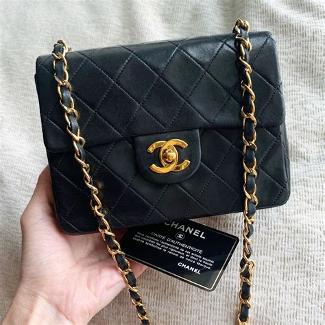 vintage square mini chanel|Chanel rectangular mini flap bag.